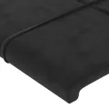 Têtes de lit 2 pcs Noir 80x5x78/88 cm Velours