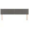 Têtes de lit 2 pcs Gris 90x5x78/88 cm Similicuir