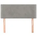 Tête de lit Gris clair 80x5x78/88 cm Velours