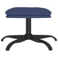 Repose-pied Bleu 60x60x36 cm Tissu