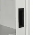 Armoire à portes coulissantes Gris clair 90x40x90 cm Acier