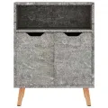 Buffet gris béton 60x30x72 cm bois d'ingénierie