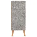 Buffet gris béton 60x30x72 cm bois d'ingénierie