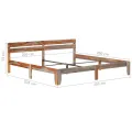 Cadre de lit Bois massif 200x200 cm