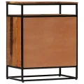 Armoire latérale 60x35x76 cm Bois récupération massif et acier
