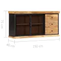 Buffet 150x40x75 cm Bois de manguier solide