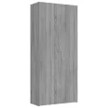 Armoire à chaussures Sonoma gris 80x35,5x180 cm Bois ingénierie