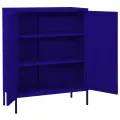 Armoire de rangement Bleu marine 80x35x101,5 cm Acier