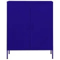 Armoire de rangement Bleu marine 80x35x101,5 cm Acier