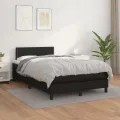 cadre de lit matelas Noir 120x200 cm Similicuir