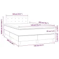 cadre de lit avec matelas Blanc 120x200cm Similicuir