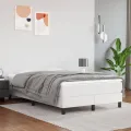 cadre de lit Blanc 120x200 cm Similicuir