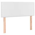 cadre de lit avec matelas Blanc 80x200 cm Similicuir