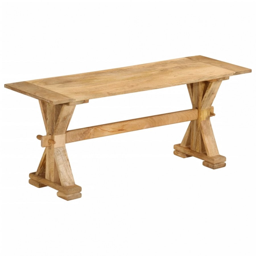 Banc 110x35x45 cm bois massif de manguier