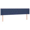 Tête de lit avec oreilles Bleu 183x16x78/88 cm Tissu