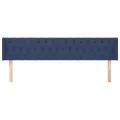 Tête de lit avec oreilles Bleu 183x16x78/88 cm Tissu