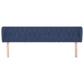 Tête de lit avec oreilles Bleu 183x23x78/88 cm Tissu