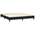 cadre de lit avec matelas Noir 160x200 cm Tissu