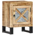 Table de chevet 40 x 30 x 50 cm Bois de manguier massif