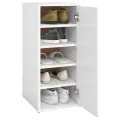 Armoire à chaussures Blanc 32x35x70 cm Aggloméré