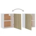 Armoires suspendues 2 pcs Chêne sonoma 50x31x60 cm Aggloméré