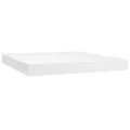 cadre de lit avec matelas Blanc 180x200cm Similicuir