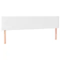 cadre de lit avec matelas Blanc 180x200cm Similicuir