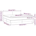 cadre de lit avec matelas Blanc 180x200cm Similicuir