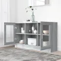Armoire à vitrine Sonoma gris 120x30,5x70 cm Bois d'ingénierie