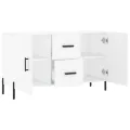 Buffet blanc 100x36x60 cm bois d'ingénierie