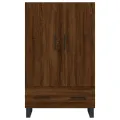 Buffet haut chêne marron 69,5x31x115 cm bois d'ingénierie
