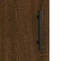 Buffet haut chêne marron 69,5x31x115 cm bois d'ingénierie