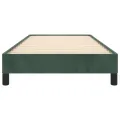Cadre de lit Vert foncé 90x190 cm Velours