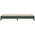 Cadre de lit Vert foncé 90x190 cm Velours
