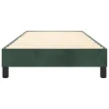 cadre de lit Vert foncé 90x190 cm Velours