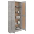 Bibliothèque Gris béton 82,5x30,5x185,5 cm Aggloméré