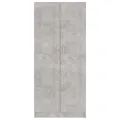 Bibliothèque Gris béton 82,5x30,5x185,5 cm Aggloméré