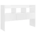 Buffet Blanc brillant 105x30x70 cm Aggloméré