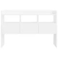 Buffet Blanc brillant 105x30x70 cm Aggloméré