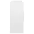 Buffet Blanc brillant 105x30x70 cm Aggloméré