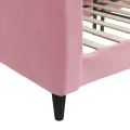 Lit de repos rose 80x200 cm velours