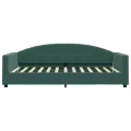 Lit de repos vert foncé 100x200 cm velours