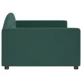 Lit de repos vert foncé 100x200 cm velours