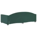 Lit de repos vert foncé 100x200 cm velours