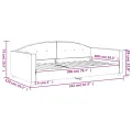 Lit de repos vert foncé 100x200 cm velours