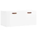 Armoire murale blanc brillant 80x36,5x35 cm bois d'ingénierie