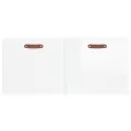Armoire murale blanc brillant 80x36,5x35 cm bois d'ingénierie