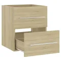Armoire d'évier Chêne sonoma 41x38,5x48 cm Aggloméré