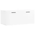 Armoire murale blanc brillant 80x36,5x35 cm bois d'ingénierie