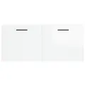 Armoire murale blanc brillant 80x36,5x35 cm bois d'ingénierie
